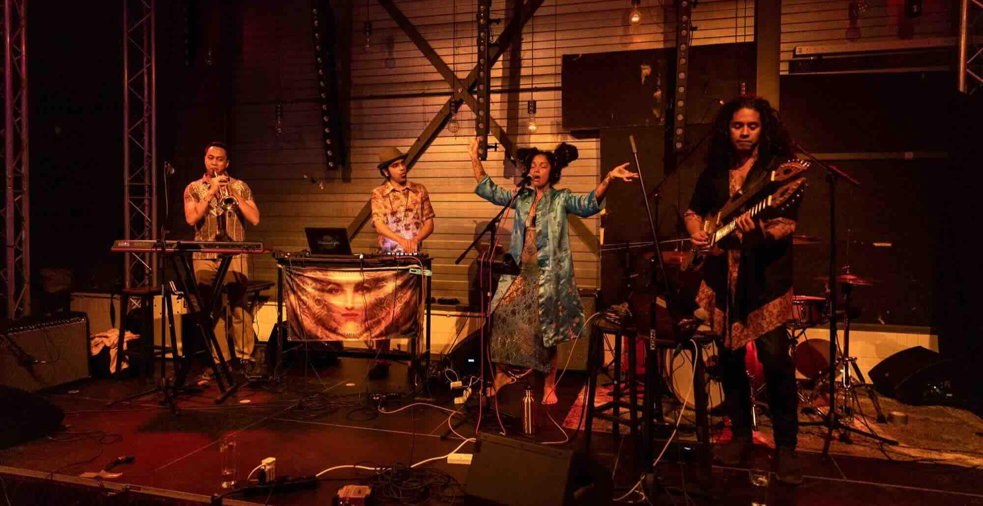 Mantravine in the club – Singapore live set Mantravine live band for private corporate event in Singapore